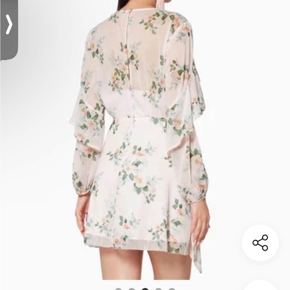 La Maison Talulah wild Thyme pastel pink floral mini dress M - Picture 5 of 12